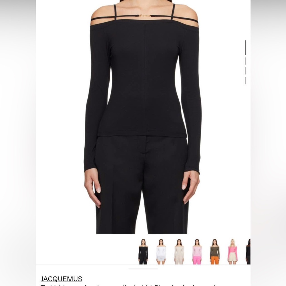 Jacquemus Black Strappy Top